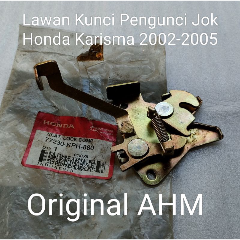 Lawan Kunci Pengunci Jok Honda Karisma Ori AHM 77230KPH880