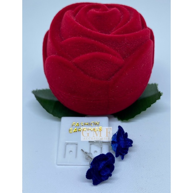 Anting Bunga Mawar Bludru Anting Tusuk Flower Rose Anting Macam Macam Bentuk