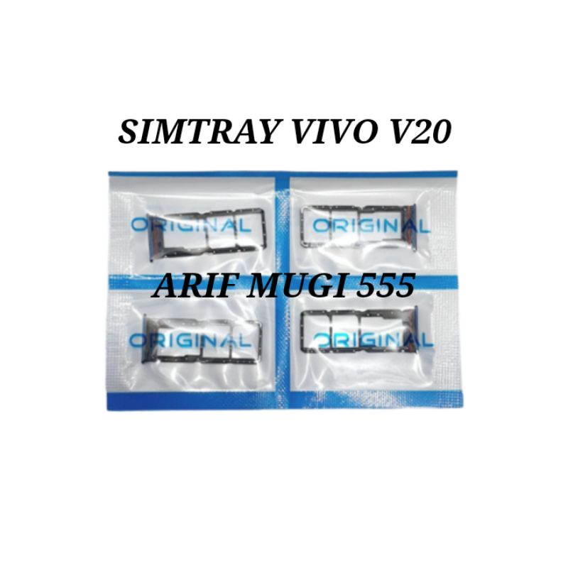 SIMTRAY SIM LOCK SLOT SIM CARD TEMPAT KARTU VIVO V20 ORIGINAL