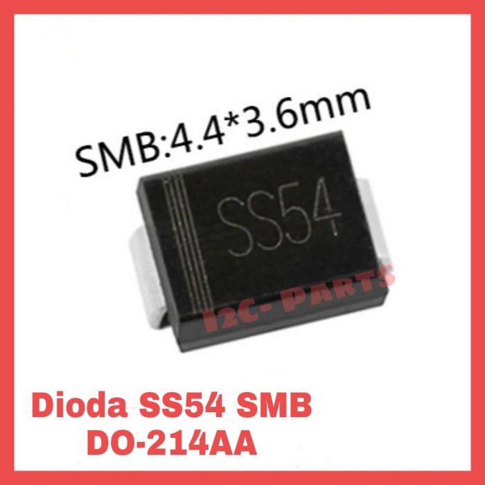 DIODA SS54 SMB 5A 1N5824 SMD DO-214AA SCHOTTKY BARRIER RECTIFIER SR540