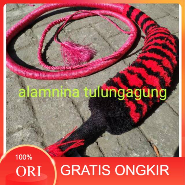 Cambuk jederan pecut bopo pawang besar 4m kemul barongan anak sd dewasa murah - Barongan Pecut Baron