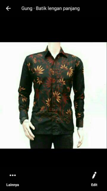 Kemeja Batik Unggul Jaya Halus Kain Tebal