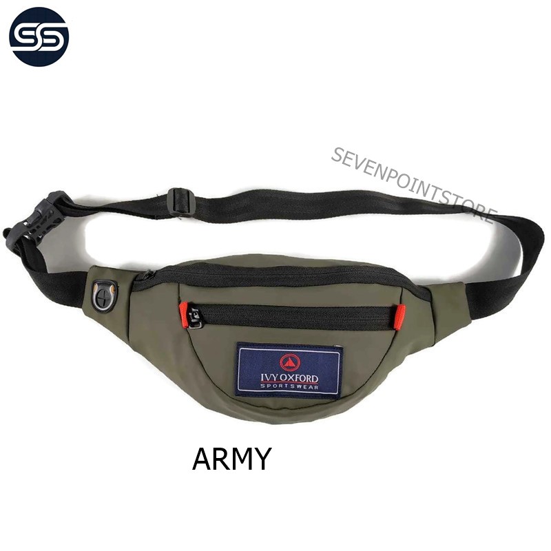 TAS SELEMPANG PRIA - ANTI AIR  TAS PRIA DISTRO SLINGBAG PRIA MURAH WAIST BAG OUTDOOR PRIA/WANITA