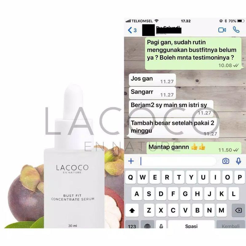 LACOCO Bust Fit Concentrate Serum Perawatan Payudara Premium