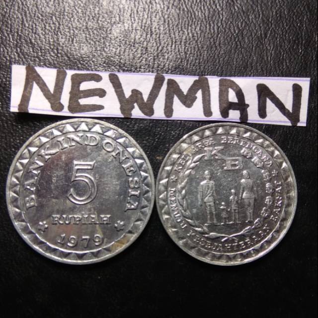 #43 Uang Koin Kuno 5 Rupiah KB Kecil Cocok Untuk Mahar