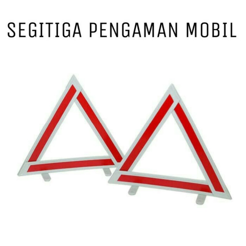 segitiga pengaman mobil rangkai