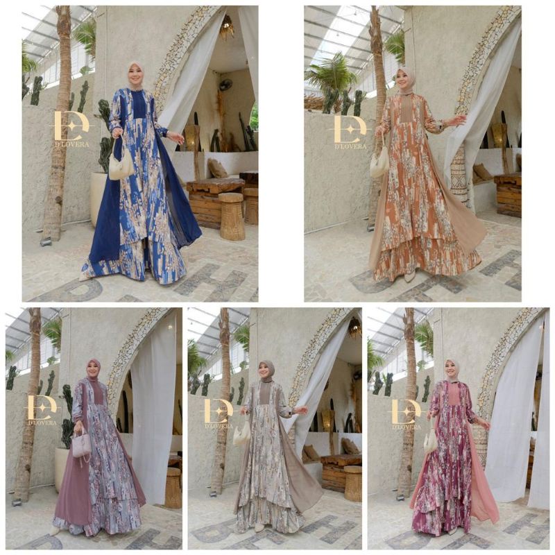 COD DAN SEGERA DAPATKAN ABILA DRESS BY DLOVERA BAJU GAMIS DRESS MAXY MIDI ORIGINAL BRANDED GAGIL FAS
