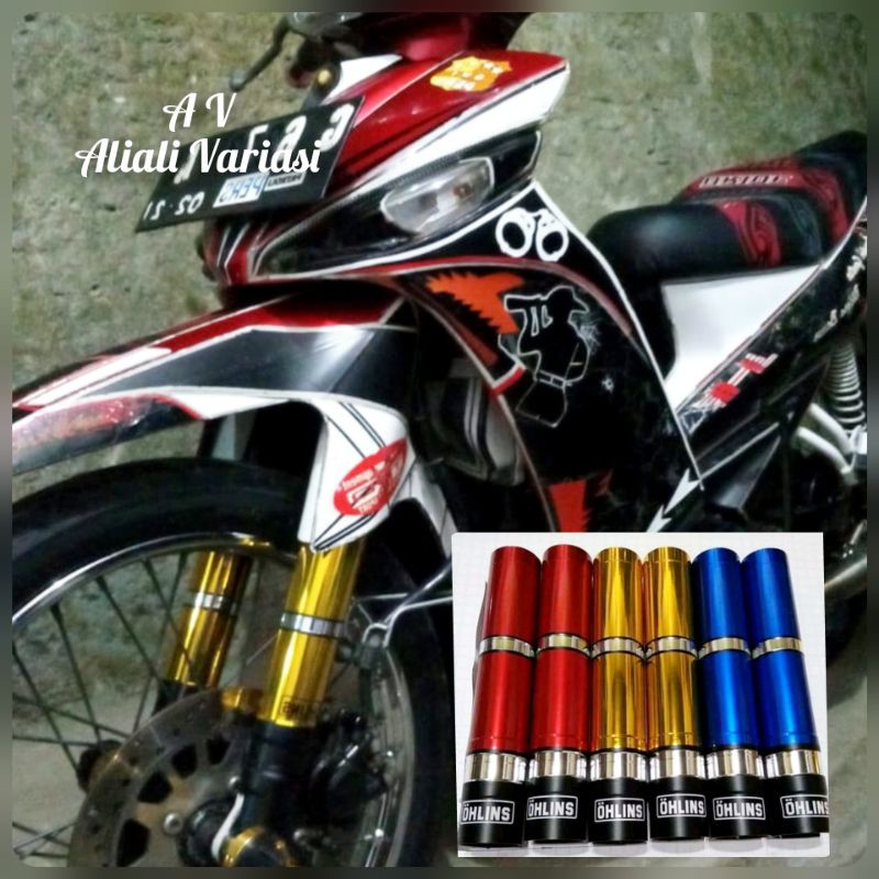 VARIASI MOTOR - Cover shock Depan supra x 125