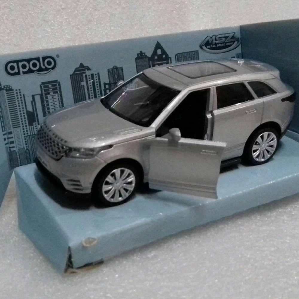 Jual Diecast Mobil Land Rover Range Rover Velar Apolo MSZ Silver Limited
