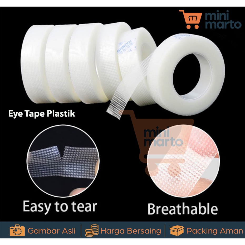 Eyetape Rolltape For Eyelash Extension Eyetape Plastic Eyetape Kertas Bulu Mata Sambung - Minimarto