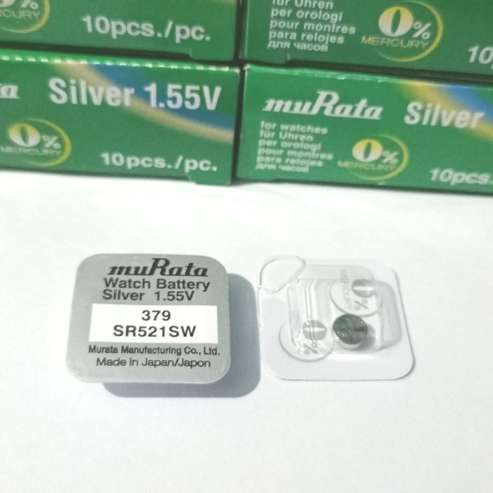 Batre battery Murata SR 521 SW / 379 original single batre jam tangan