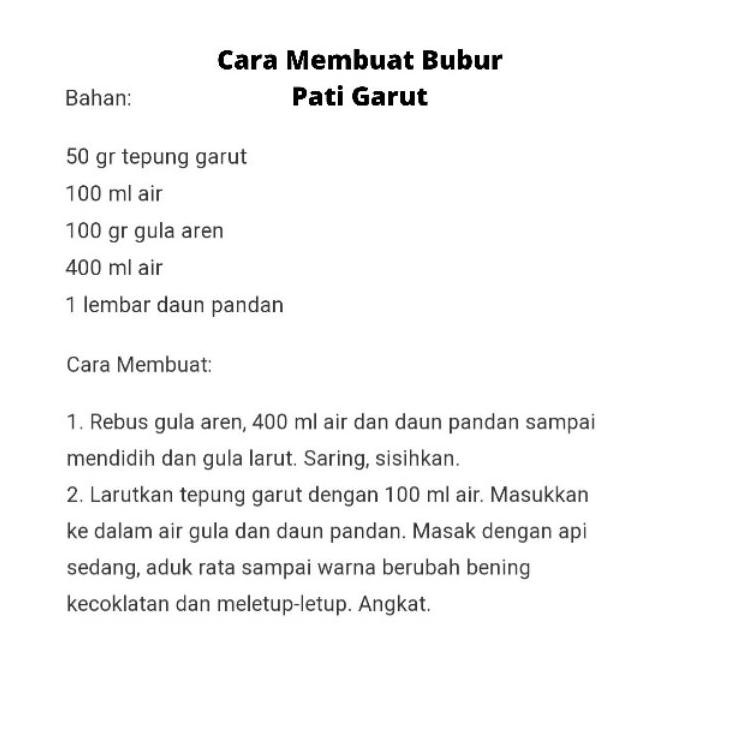 

Baru - PAKET TEPUNG GARUT DAN GULA AREN 500/500 GRAM