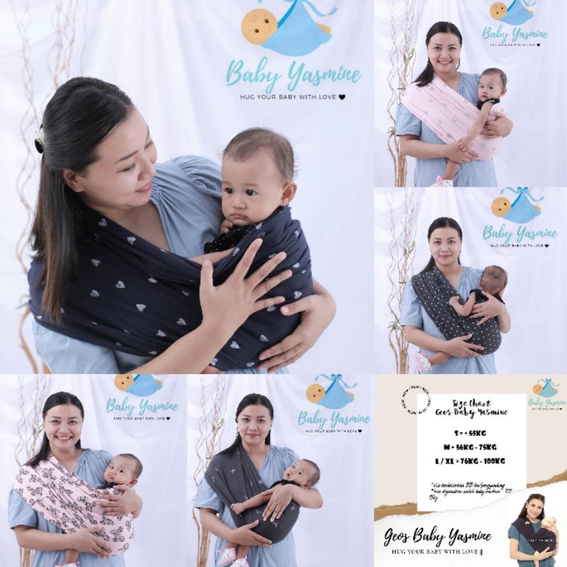 GEOS BABY YASMINE / GEOS / GENDONGAN KAOS / GEOS MOTIF / GEOS PREMIUM / GENDONGAN BAYI