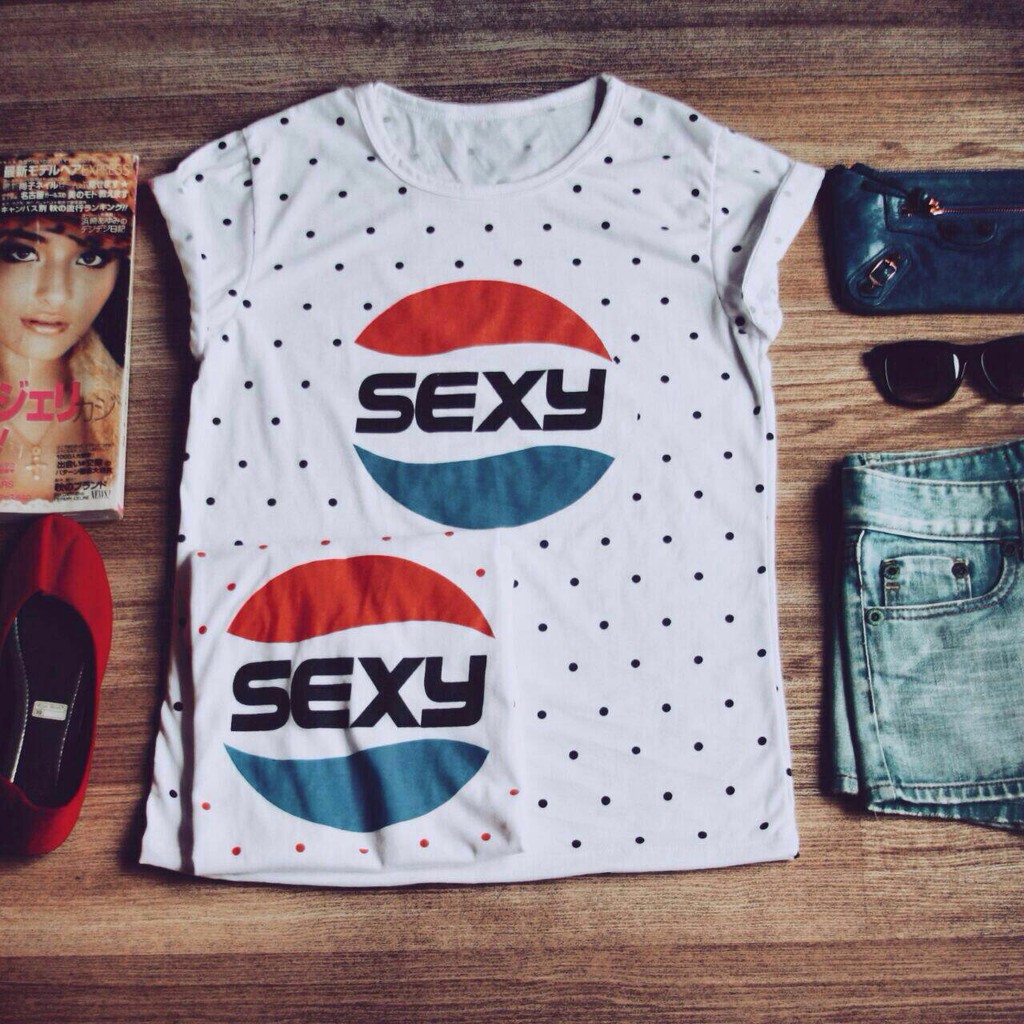 kaos cewe Sexy Polkadot