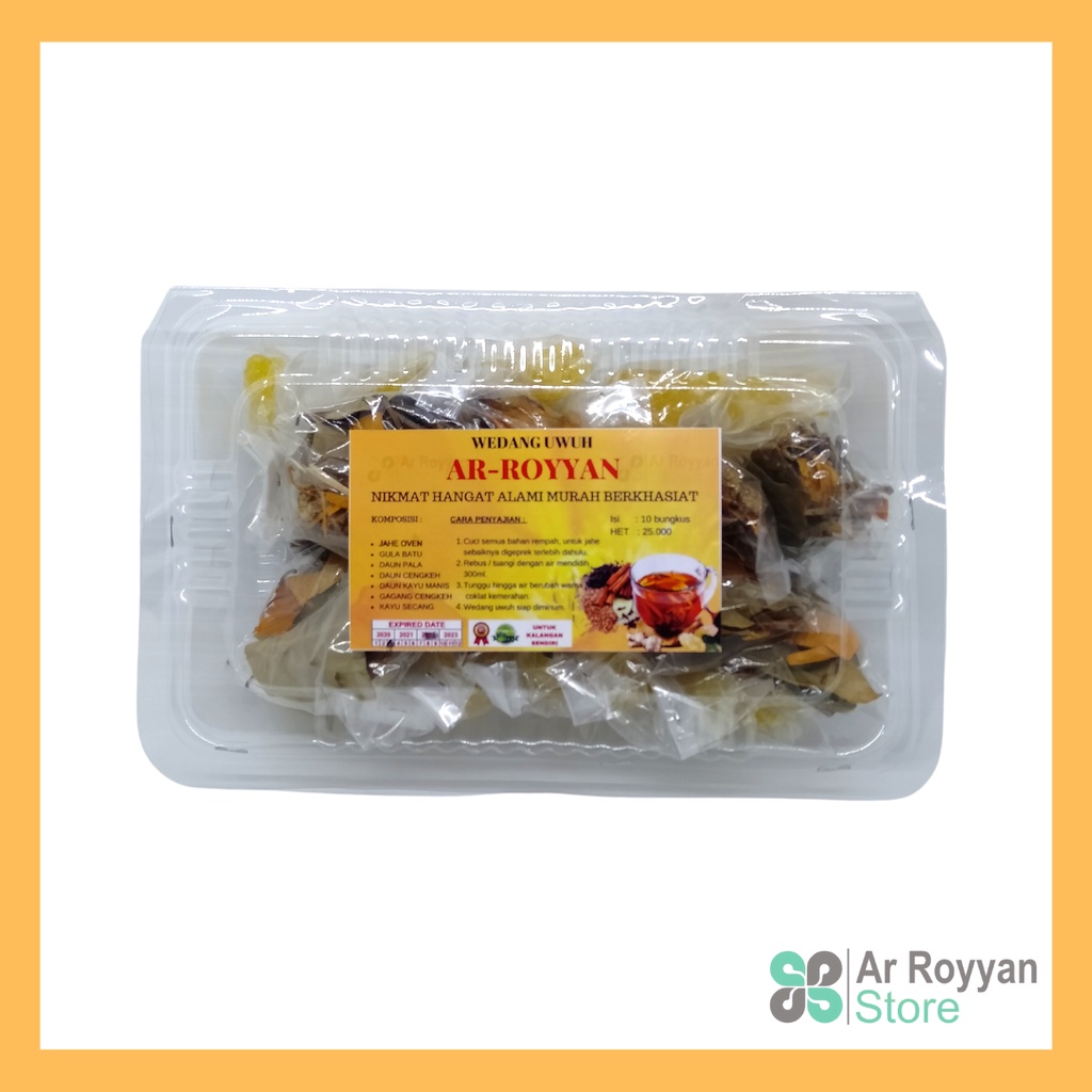 

WEDANG UWUH GULA BATU AR-ROYYAN MINUMAN KHAS JOGYA JUMBO ISI 10 PAKET
