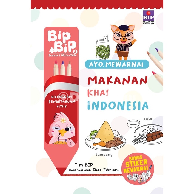 Buku Seri Ayo Mewarnai Bip Bip &amp; Sahabat Nusantara