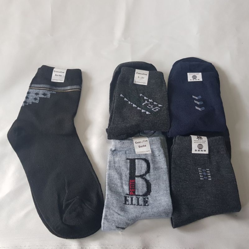 KAOS KAKI PRIA KERJA KANTOR 3/4 MOTIF RANDOM