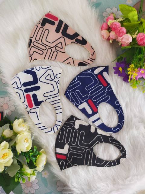 Masker scuba printing motif