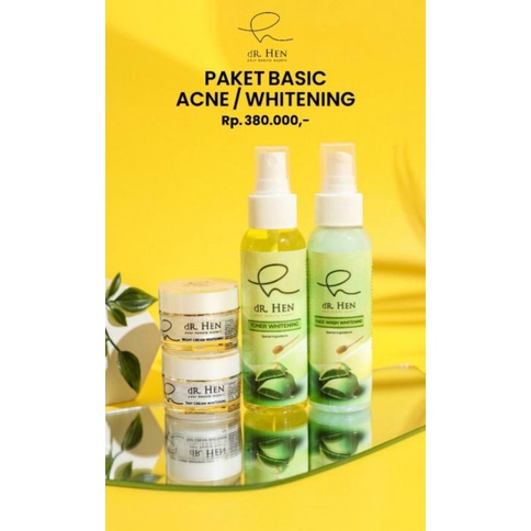 dR. Hen Paket Acne/ Whitening Paket Skincare bpom halal