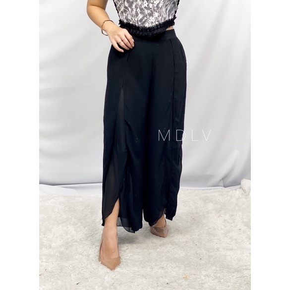 MDLV ~ 1632 Jazzel Two Layers Culotte Celana Kulot Import Fashion Import