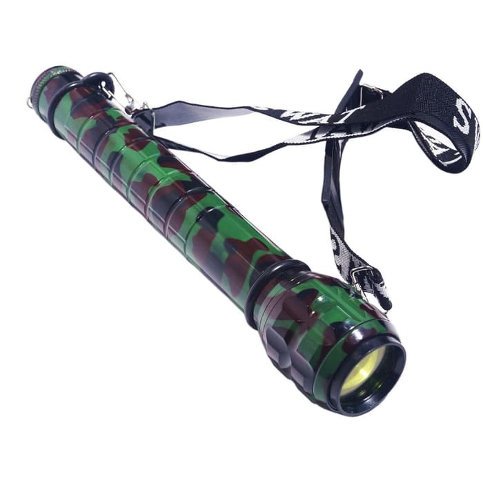 Diskon senter police swat besar tiga baterai warna loreng Ori