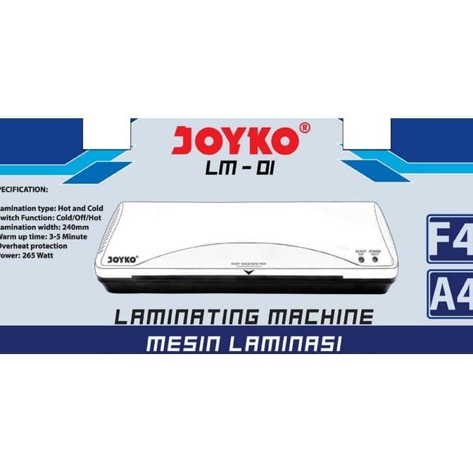 

JOYKO LM01 ukuran A4 & F4 Alat Laminating / Mesin Laminator Low Watt