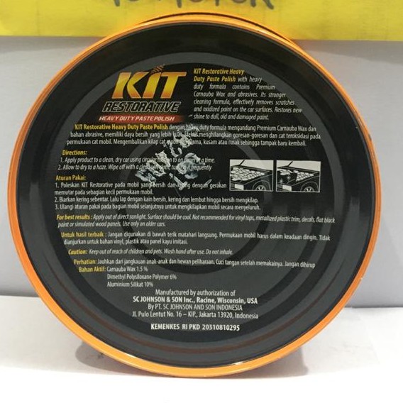 KIT RESTORATIVE PASTE POLISH - POLISH MOBIL KIT RESTORATIVE 500g