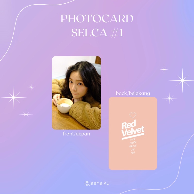 [RED VELVET] PHOTOCARD SELCA #1 RED VELVET ‼️BACA DESKRIPSI‼️