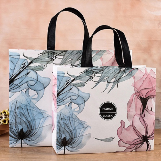 Paper Bag Kain Motif M/L/XL/XXL kain go green Kantong Bingkisan Hadiah Gift Bag