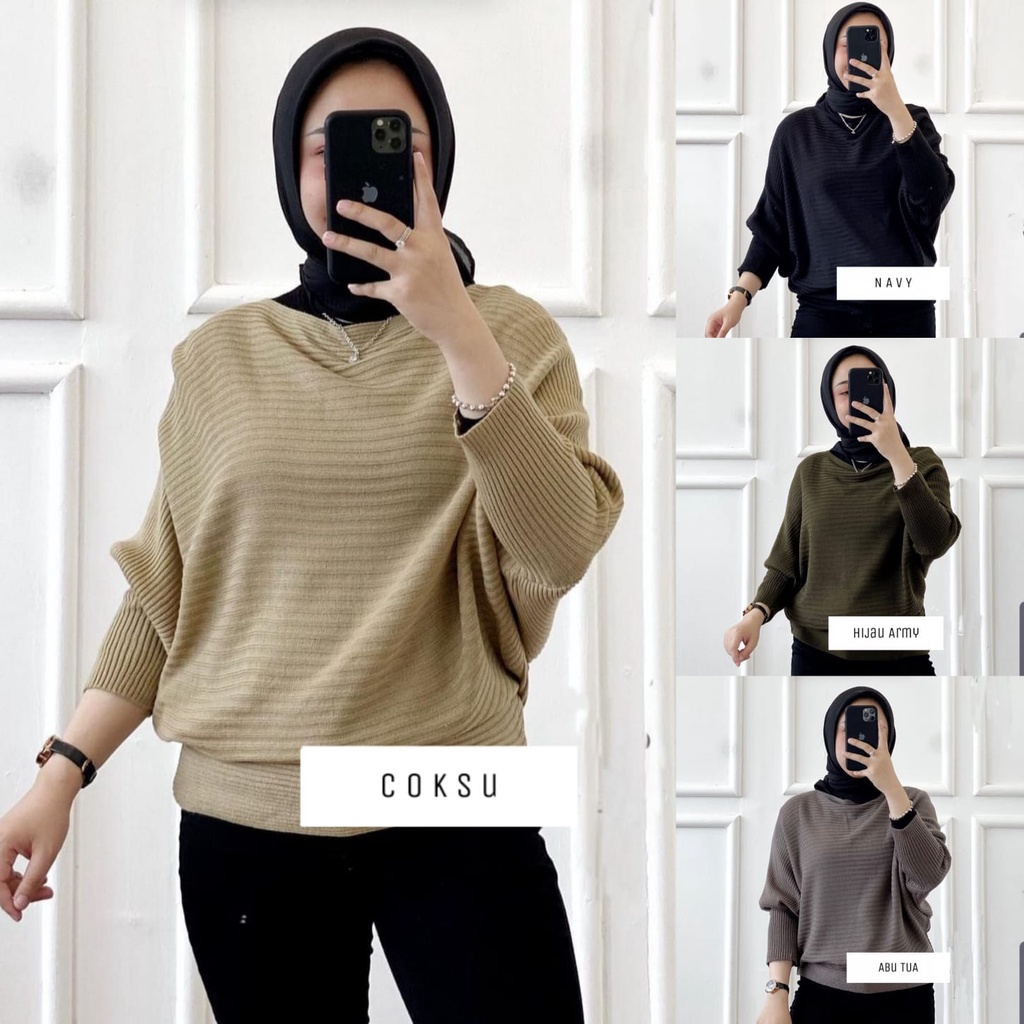 FASHION ATASAN BLOUSE JUMBO BATWING DMR