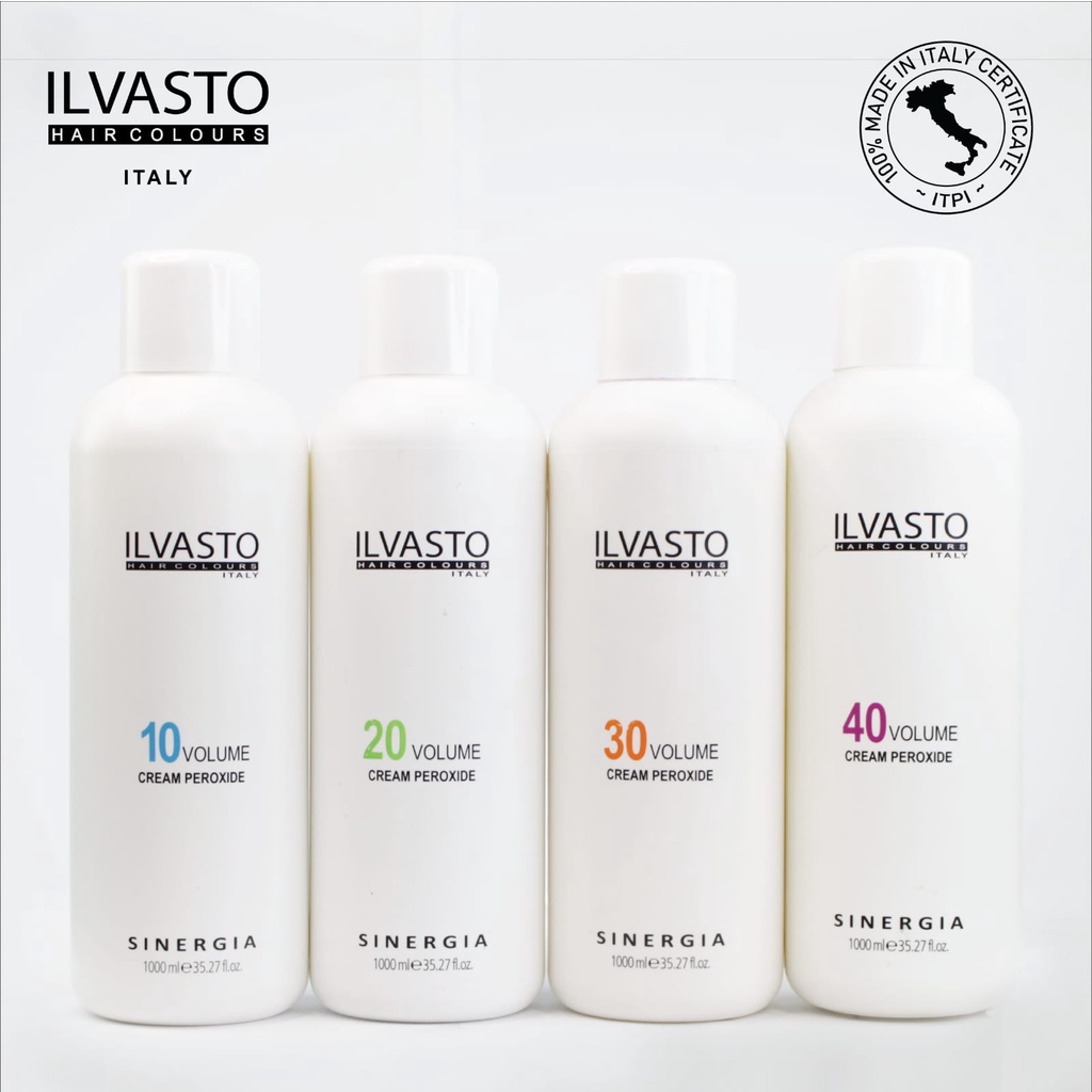 ILVASTO OXYDANT ( CREAM DEVELOPER/ PEROXIDE) 20 VOLUME 250ML 30 V 40 V ORIGINAL / PEROXIDA