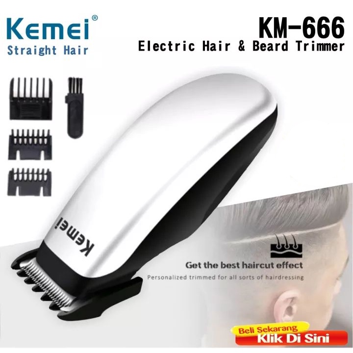 Kemei KM-666 Alat Cukur Portable Electric Hair Trimmer Shaver