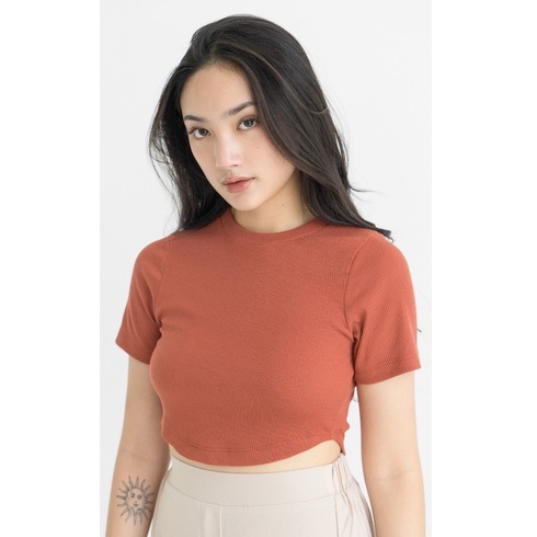 [TAVIA] RHEA RIBBED KNIT TOP