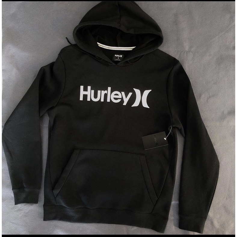 Diskon  Hoodie Pullover Hurley SRF Check OAO Blk ORIGINAL BERGARANSI