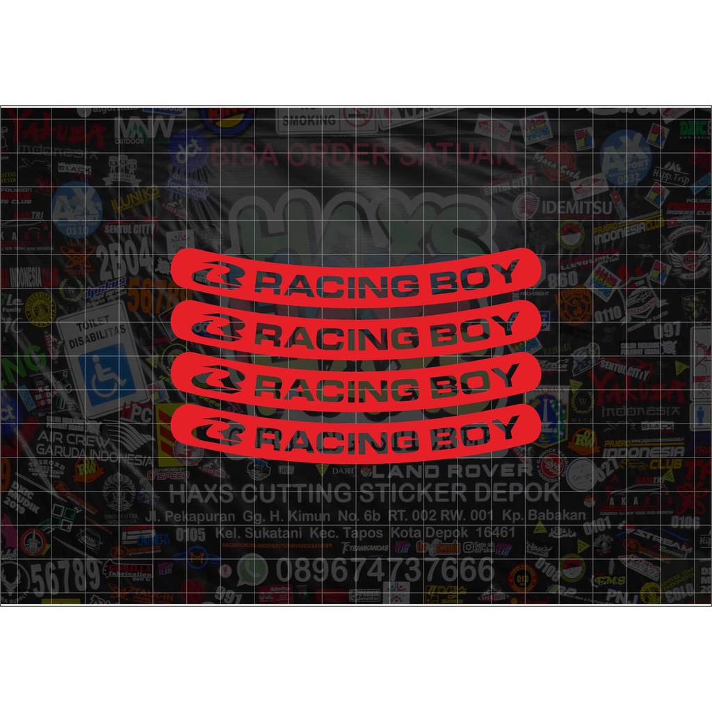 Cutting Sticker Velg RCB Racing Boy