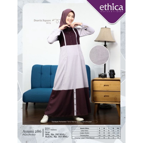 GAMIS ETHICA AYUMI 286 LATTE AYUMI 286 PLUM PERFECT