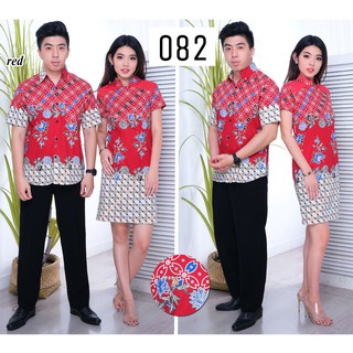 FIORECLOTH - 082 Cheongsam Couple Dress Batik Wanita Kemeja Batik Pria