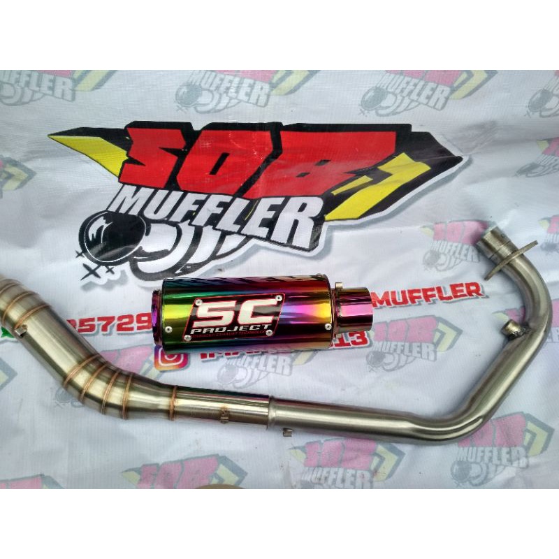 Knalpot sc project pelangi satria fu,f