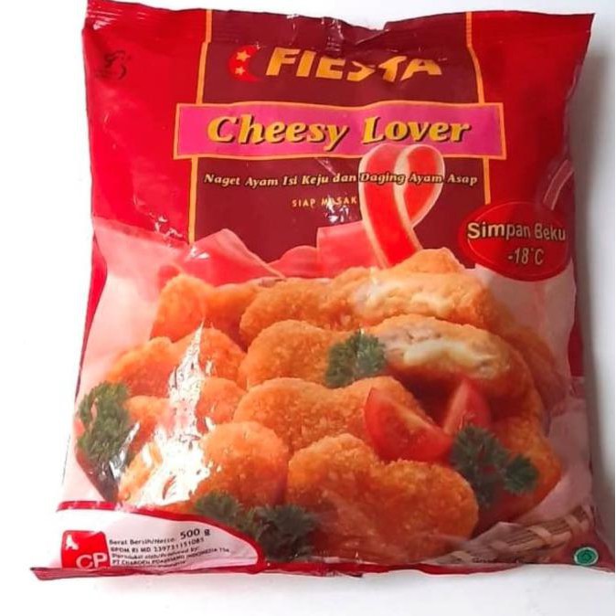 

Fiesta Cheese Lover 500Gr Nugget Ayam Isi Keju Dan Daging Asap Termurah