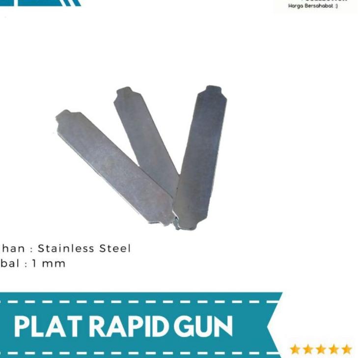 

Flash Sale Plat Rapid Gun Stainless Steel - Sparepart Staples Rapid Gun R23 (Isi 3 pcs) ✔