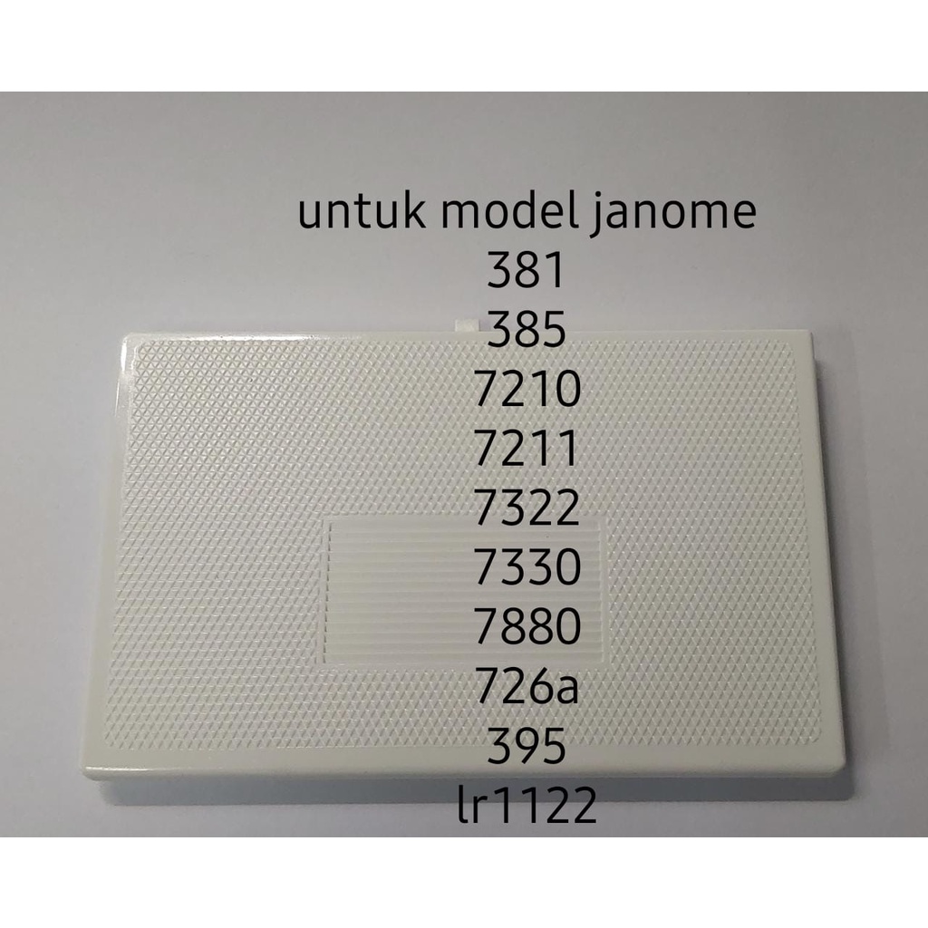 JANOME GENUINE PART plat tarik/penutup bagian atas tempat sekoci mesin jahit janome