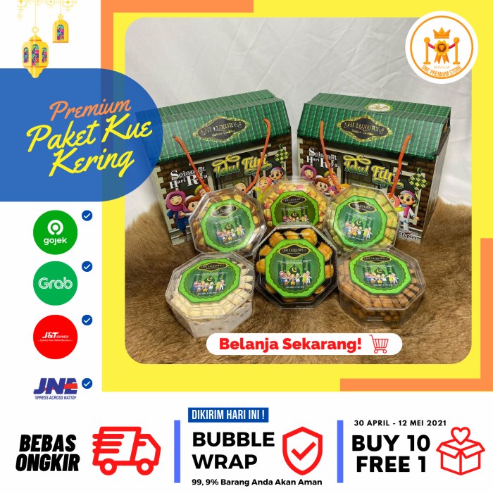 

Paket Kue Lebaran Hi Luxury / Hampers Lebaran Kue Kering