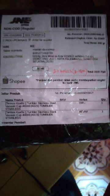 [termos Kaxifei ] Tumbler Stainless Steel Vacuum Cup 400ml (k623) Tumbler Stainless