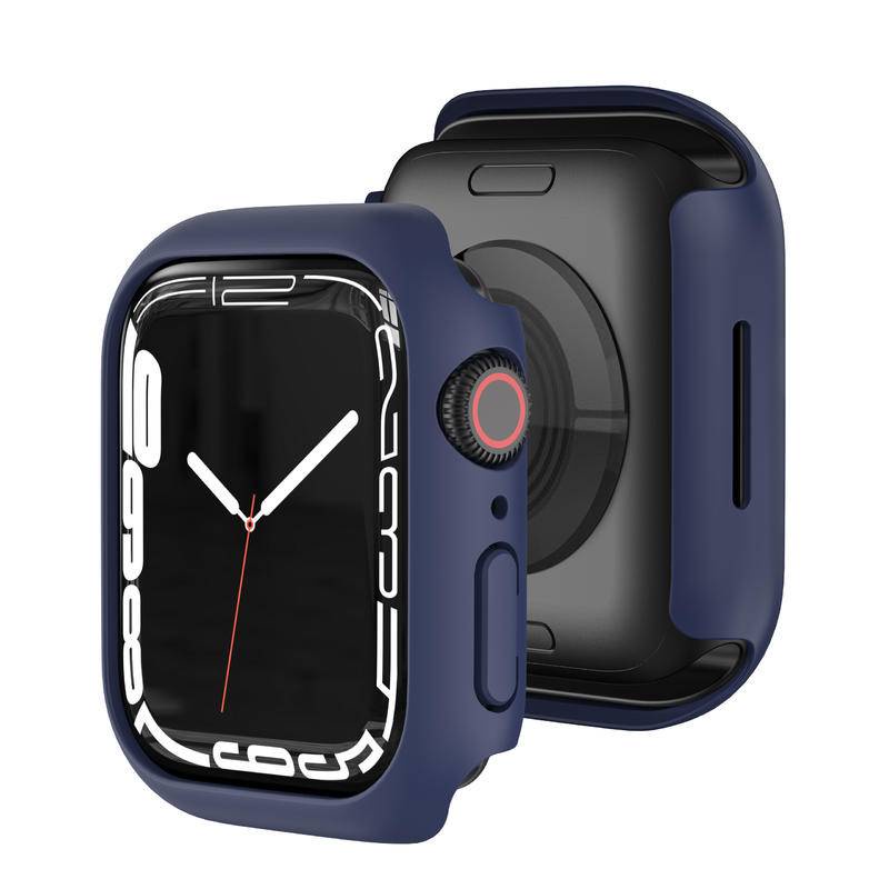 Case Pelindung Bahan PC Bumper Ukuran 45mm Untuk Apple Watch Seri 8 7 6 5 4 3 2 iWatch 41mm 45mm 44mm 40mm