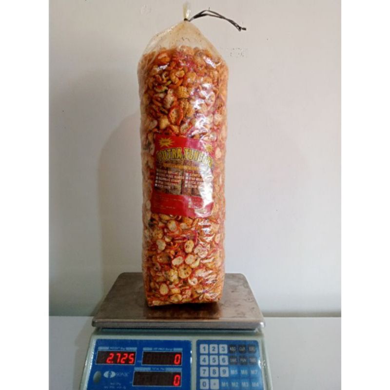 

Kerupuk seblak pedas cikruh per ball 2,7 kg