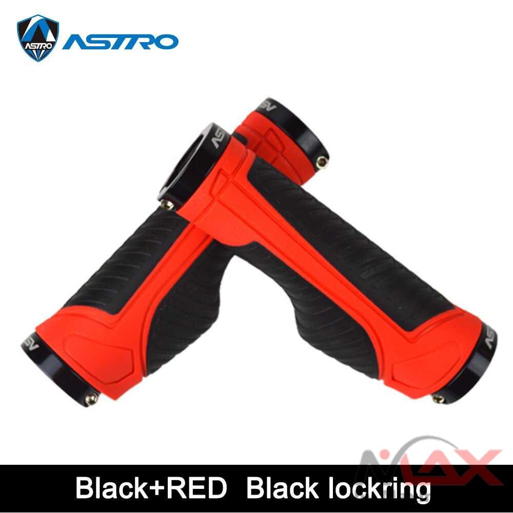 ASTROBIKE Grip Gagang Sepeda Ergonomic Handlebar Rubber - G120 Warna Hitam Merah