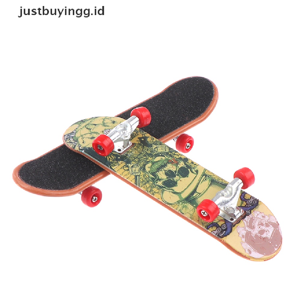 [justbuyingg.id] Fingerboard Mini Finger Skateboard Plastic Finger Skate Scooter Skateboard Toy ID