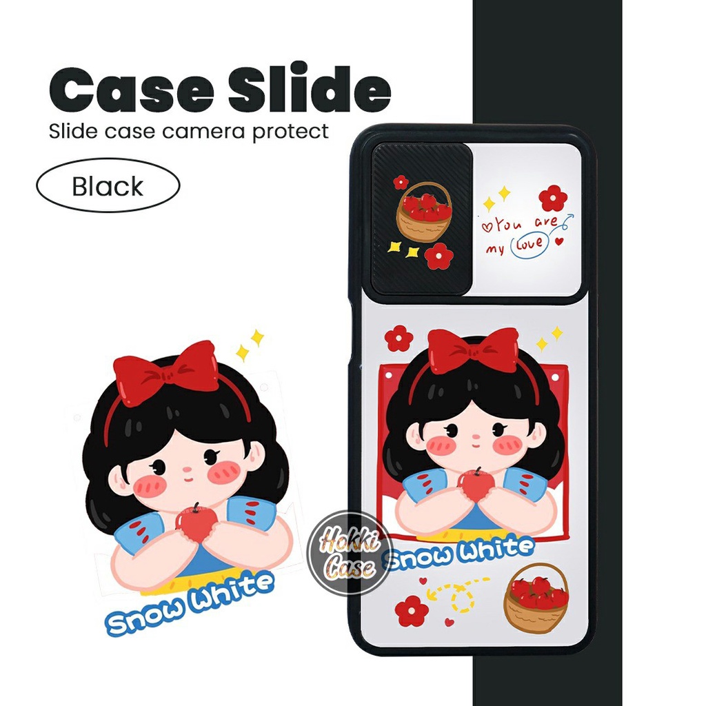 [KG 05] SOFTCASE SLIDE KAMERA PROTEK KARAKTER FOR XIAOMI NOTE 10 PRO POCO M3 NOTE 11 4G&5G NOTE 8 PR
