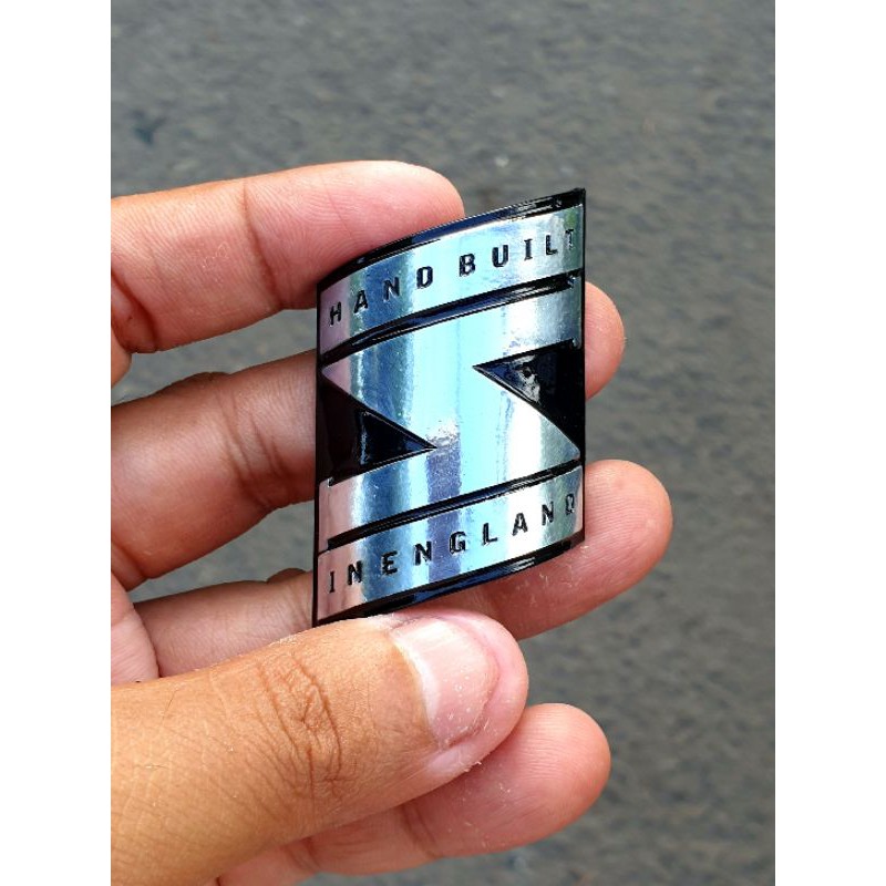 Head tube Badge / Head badge SARACEN HANDBUILT IN ENGLAND - Emblem Sepeda SARACEN HANDBUILT IN ENGLA