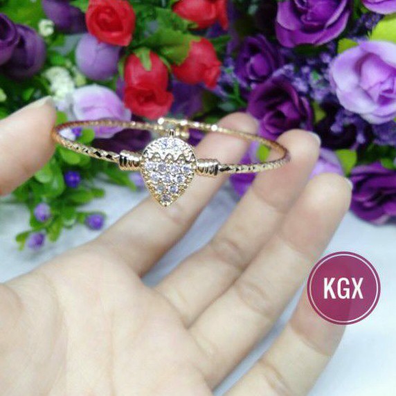 Gelang Anak Titanium Mas Bangle Anti Karat Murah